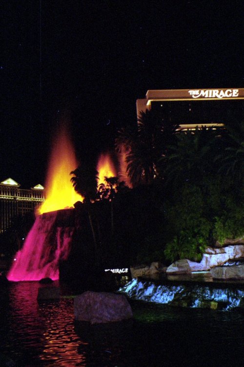 Mirage Fountain Fire